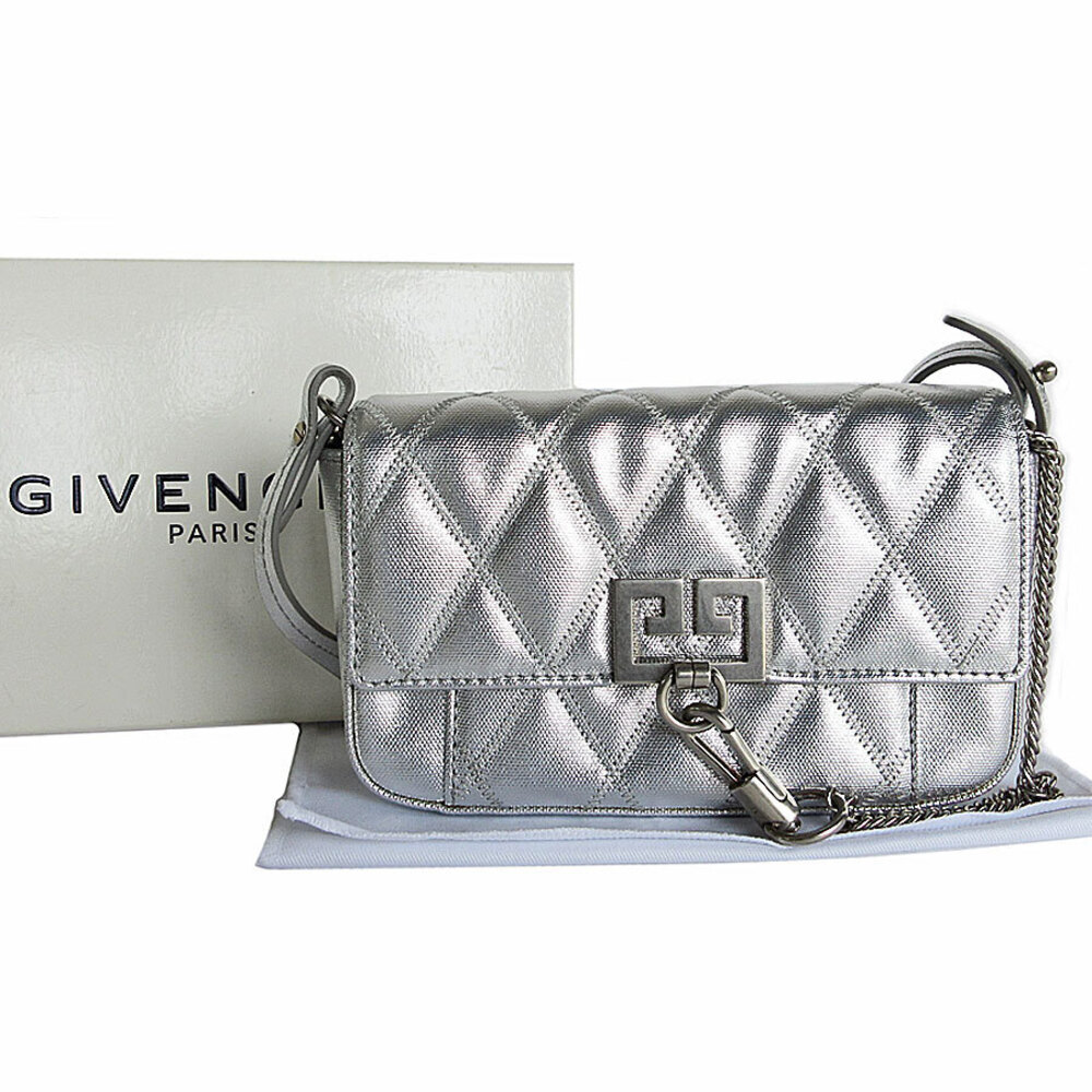 Givenchy Silver Shoulder Bag Polyester - image 1